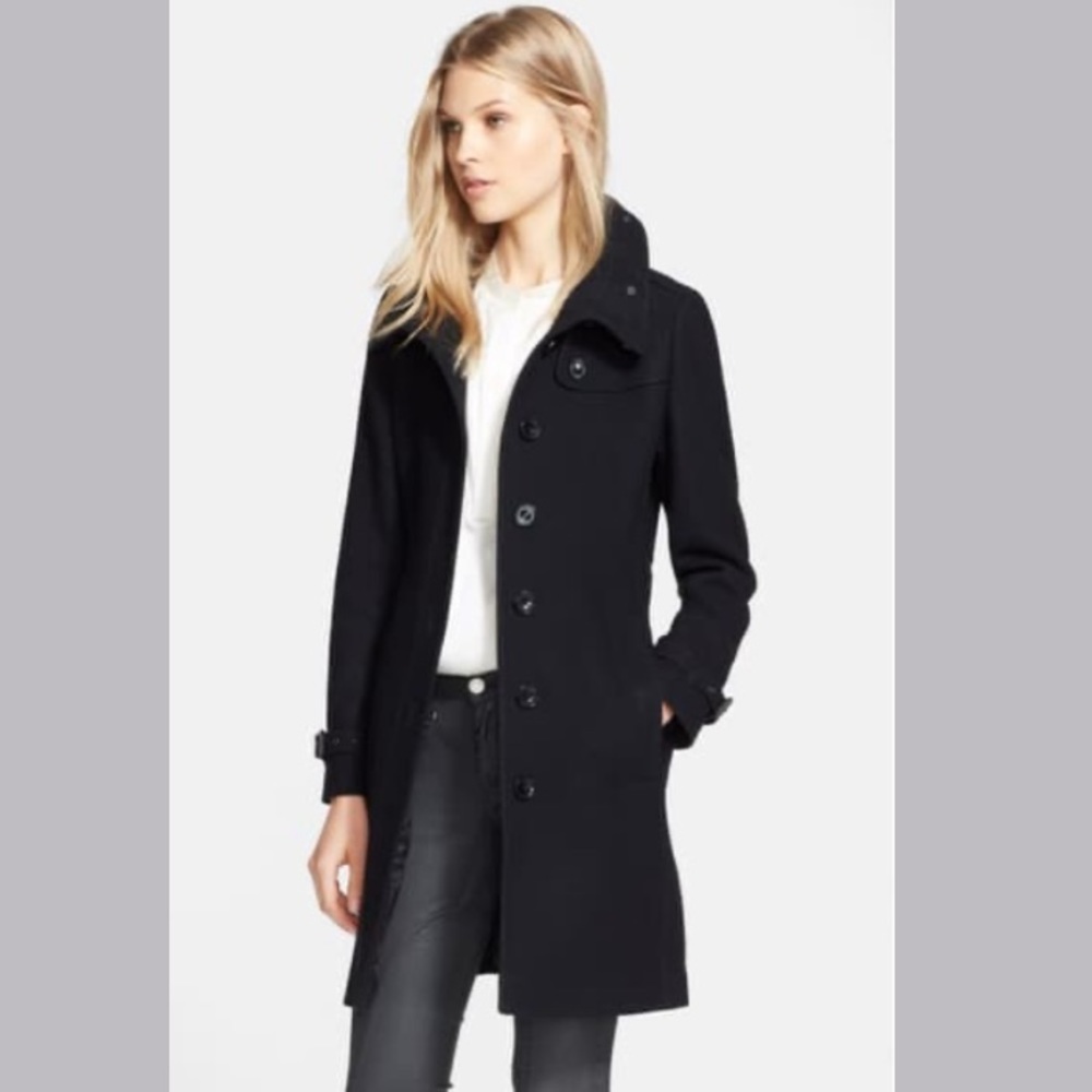 BURBERRY BRIT Rushfield Wool Blend Coat